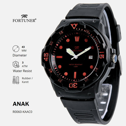 Fortuner Jam Tangan Anak Analog Karet Tahan Air Hadly