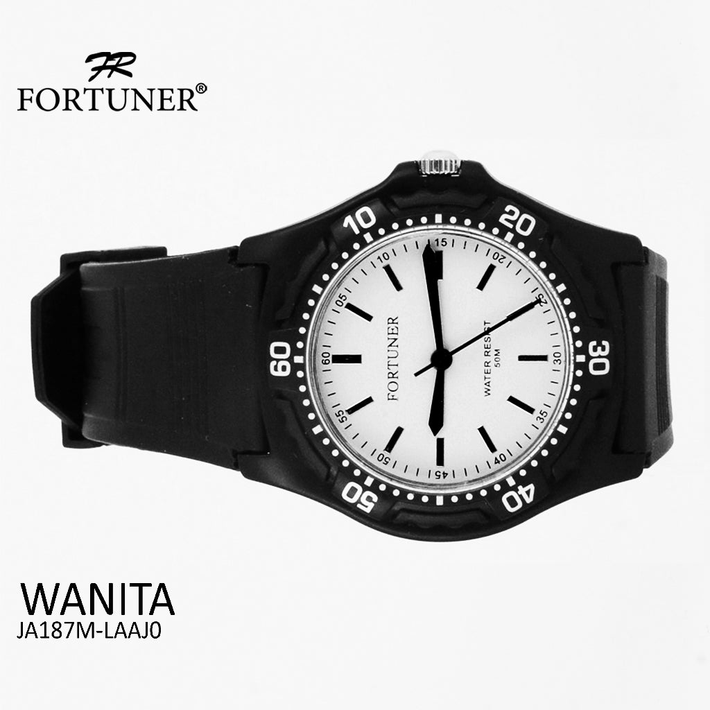 Fortuner Jam Tangan Analog Wanita Water Resistant Rubber Zowie