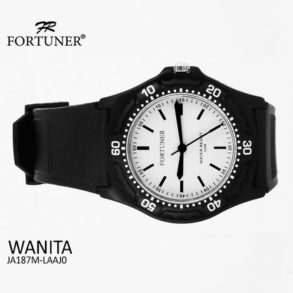 Fortuner Jam Tangan Analog Wanita Water Resistant Rubber Zowie