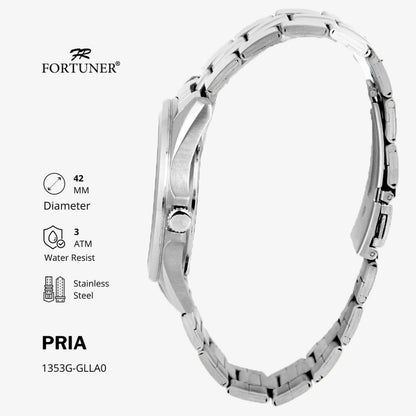 Fortuner Jam Tangan Pria Analog Water Resist Superior All Stainless Tychon