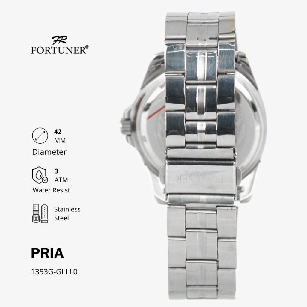 Fortuner Jam Tangan Pria Analog Water Resist Superior All Stainless Tychon