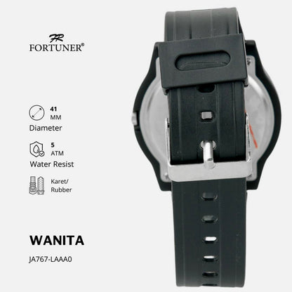 Fortuner Jam Tangan Sports Analog Wanita Water Resistant Rubber Zohara