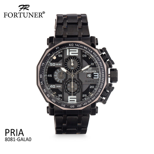 Fortuner Jam Tangan Analog Pria Chrono Water Resistant Antolin