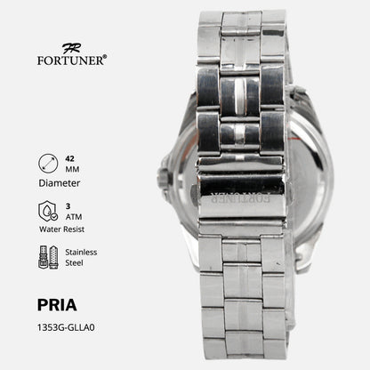 Fortuner Jam Tangan Pria Analog Water Resist Superior All Stainless Tychon