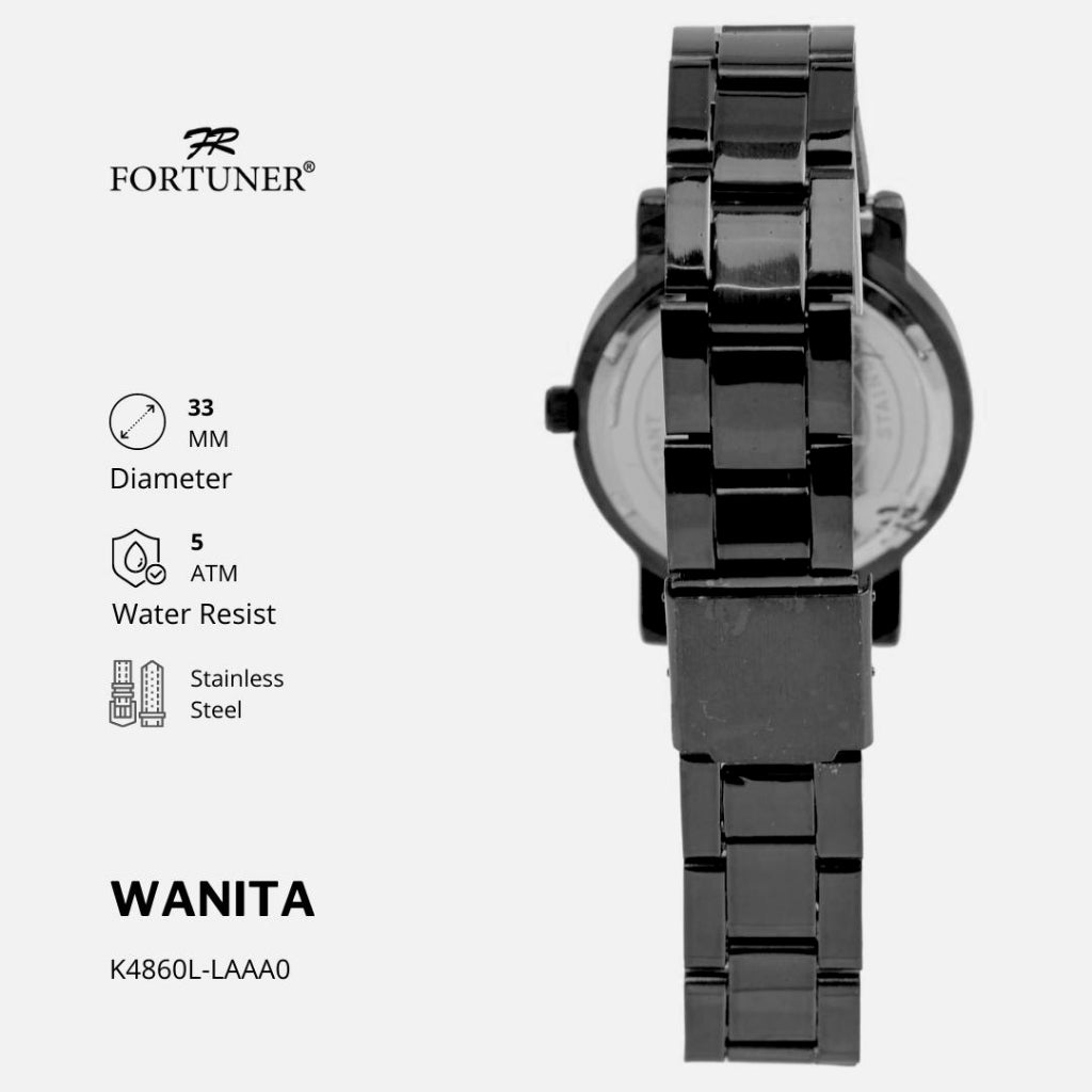 Fortuner Jam Tangan Fashion Analog Wanita Water Resistant Rantai Yoneko