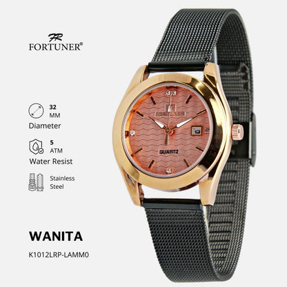 Fortuner Jam Tangan Analog Wanita Water Resistant Rantai Yuma