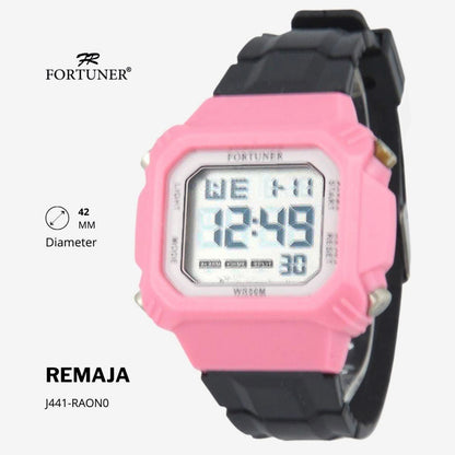 Fortuner Jam Tangan Remaja Digital Water Resist Onyx