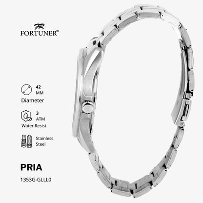 Fortuner Jam Tangan Pria Analog Water Resist Superior All Stainless Tychon