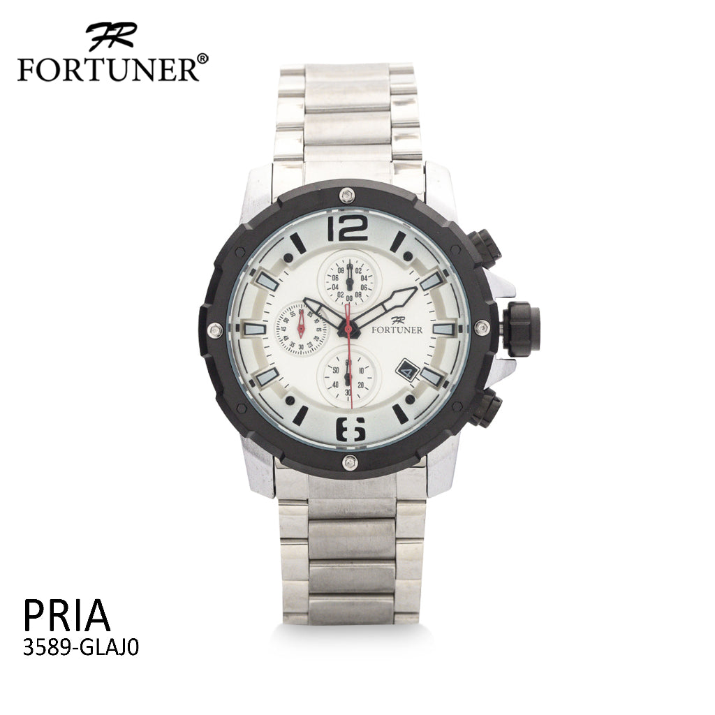 Fortuner Jam Tangan Analog Pria Chrono Water Resistant Arvon