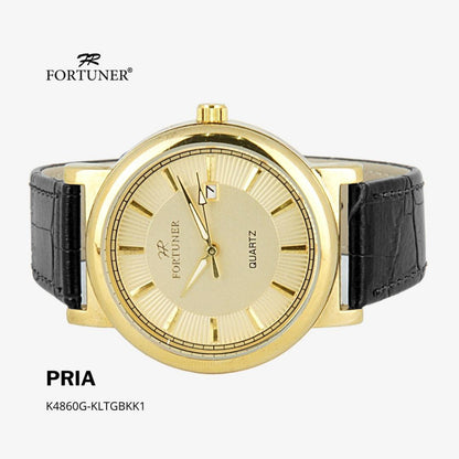 Fortuner Jam Tangan Analog Pria Kulit Water Resistant Anthony