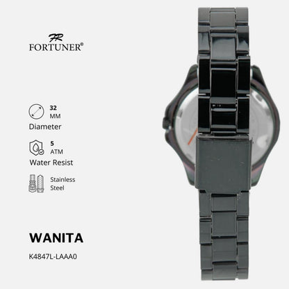 Fortuner Jam Tangan Analog Fashion Wanita Water Resistant Rantai Yamila