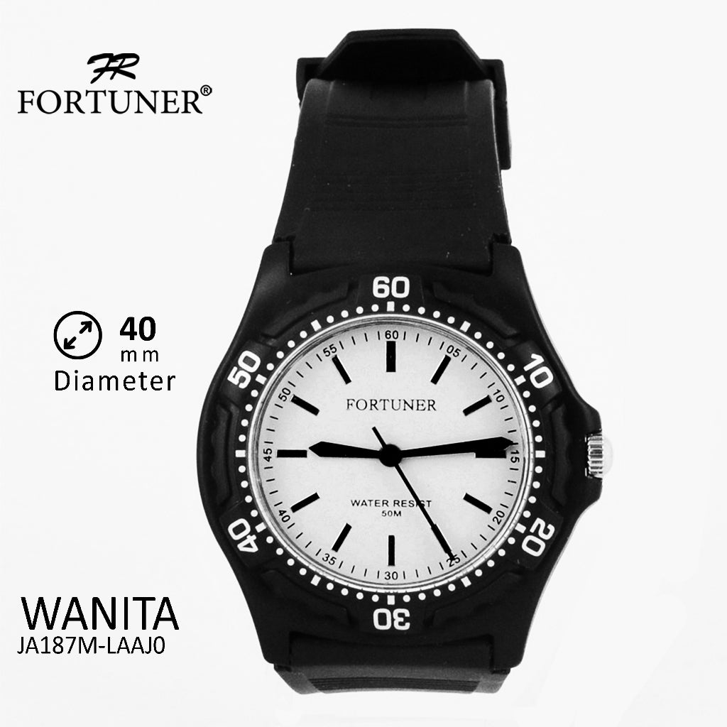 Fortuner Jam Tangan Analog Wanita Water Resistant Rubber Zowie