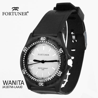 Fortuner Jam Tangan Analog Wanita Water Resistant Rubber Zowie