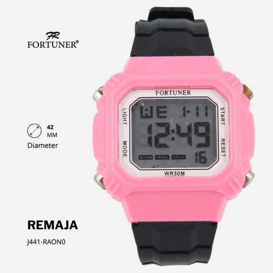 Fortuner Jam Tangan Remaja Digital Water Resist Onyx