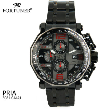 Fortuner Jam Tangan Analog Pria Chrono Water Resistant Antolin