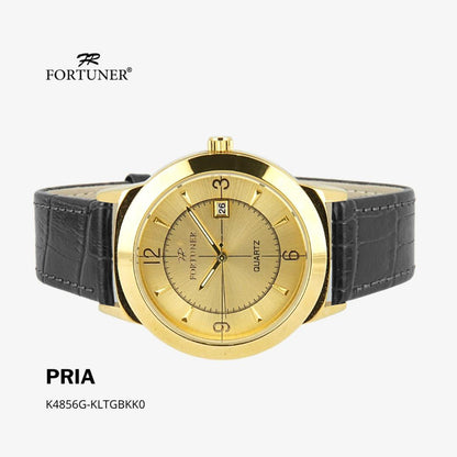 Fortuner Jam Tangan Analog Klassik Pria Kulit Water Resistant Arlo