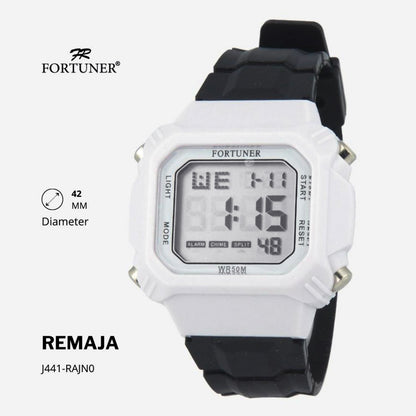 Fortuner Jam Tangan Remaja Digital Water Resist Onyx