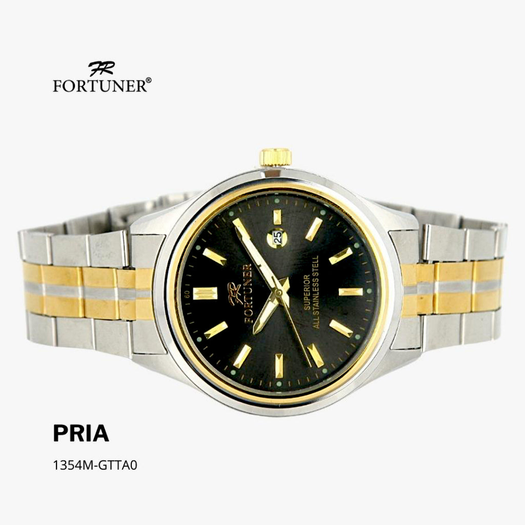 Fortuner Jam Tangan Pria Analog Water Resist Superior All Stainless Tyrrell