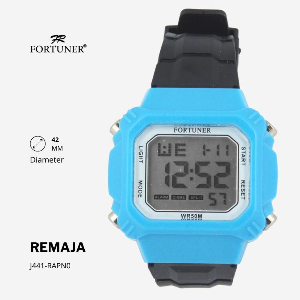 Fortuner Jam Tangan Remaja Digital Water Resist Onyx