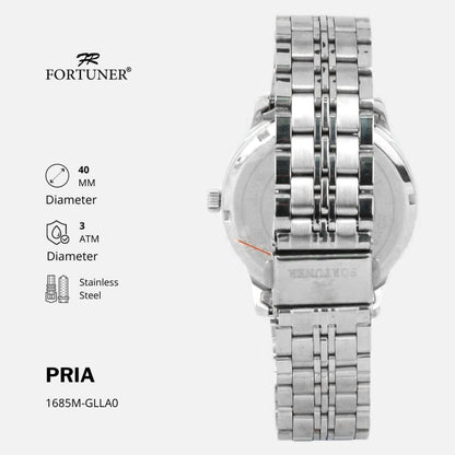 Fortuner Jam Tangan Couple Analog Water Resistant Rantai Karmen