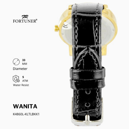 Fortuner Jam Tangan Analog Wanita Water Resistant Yoshie