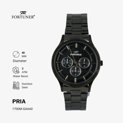 Fortuner Jam Tangan Pria Analog Water Resistant Taavetti