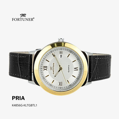 Fortuner Jam Tangan Analog Pria Klassik Romawi Kulit Water Resistant Ayres