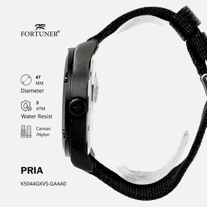 Fortuner Jam Tangan Sports Pria Analog Water Resistant Rantai Haverill