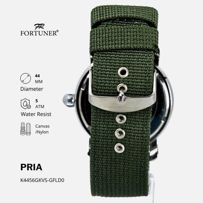 Fortuner Jam Tangan Analog Pria Water Resistant Rantai Hiroshi