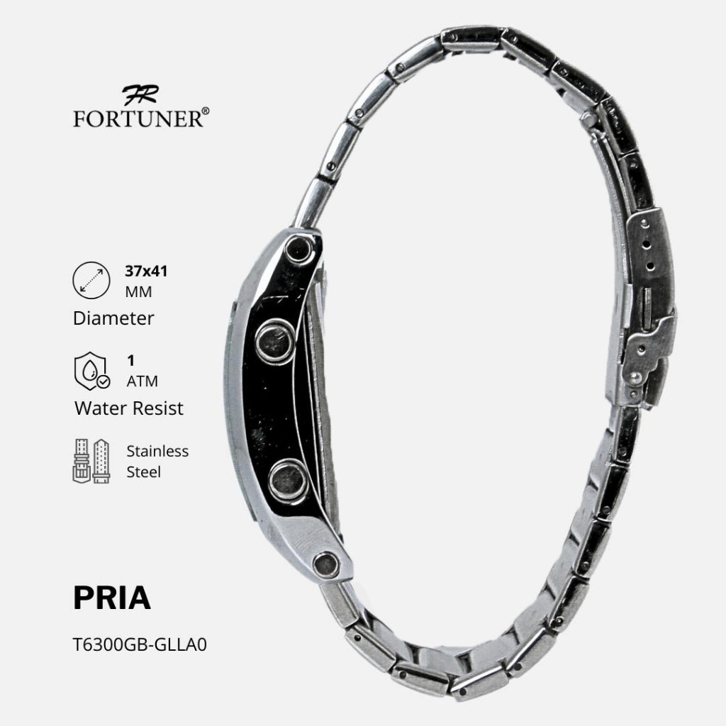 Fortuner Jam Tangan Pria Analog-Digital Rantai Original Aynsley