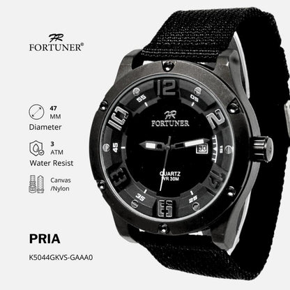 Fortuner Jam Tangan Sports Pria Analog Water Resistant Rantai Haverill