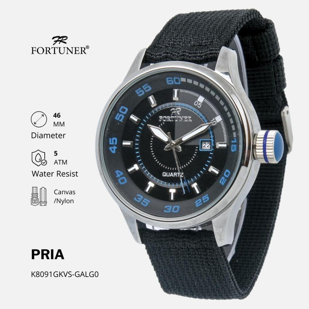 Fortuner Jam Tangan Analog Pria Water Resistant Rubber Tocoma