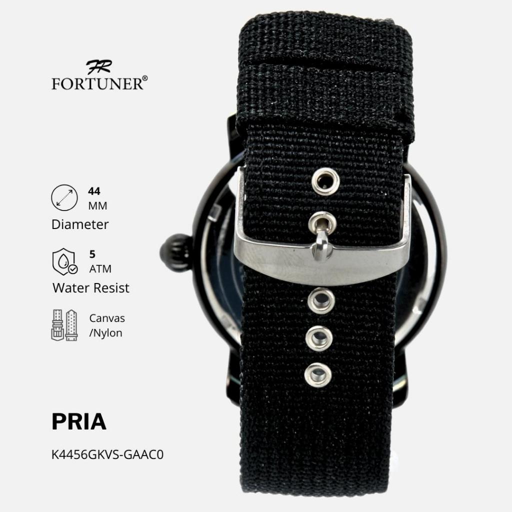 Fortuner Jam Tangan Analog Pria Water Resistant Rantai Hiroshi