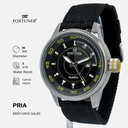 Fortuner Jam Tangan Analog Pria Water Resistant Rubber Tocoma