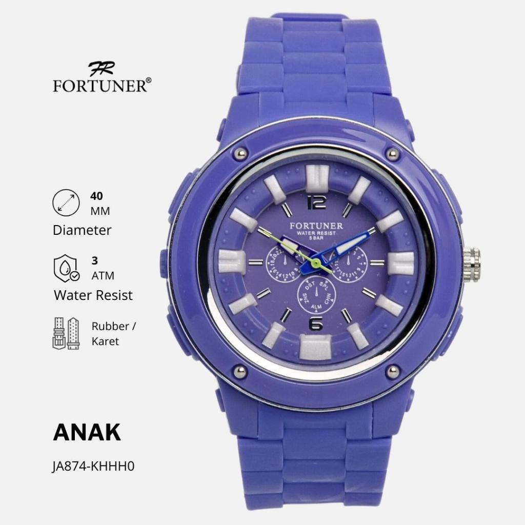 Fortuner Jam Tangan Anak Analog Water Resist Karet Finnegan