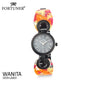 Fortuner Jam Tangan Analog Wanita Black Water Resist Bena