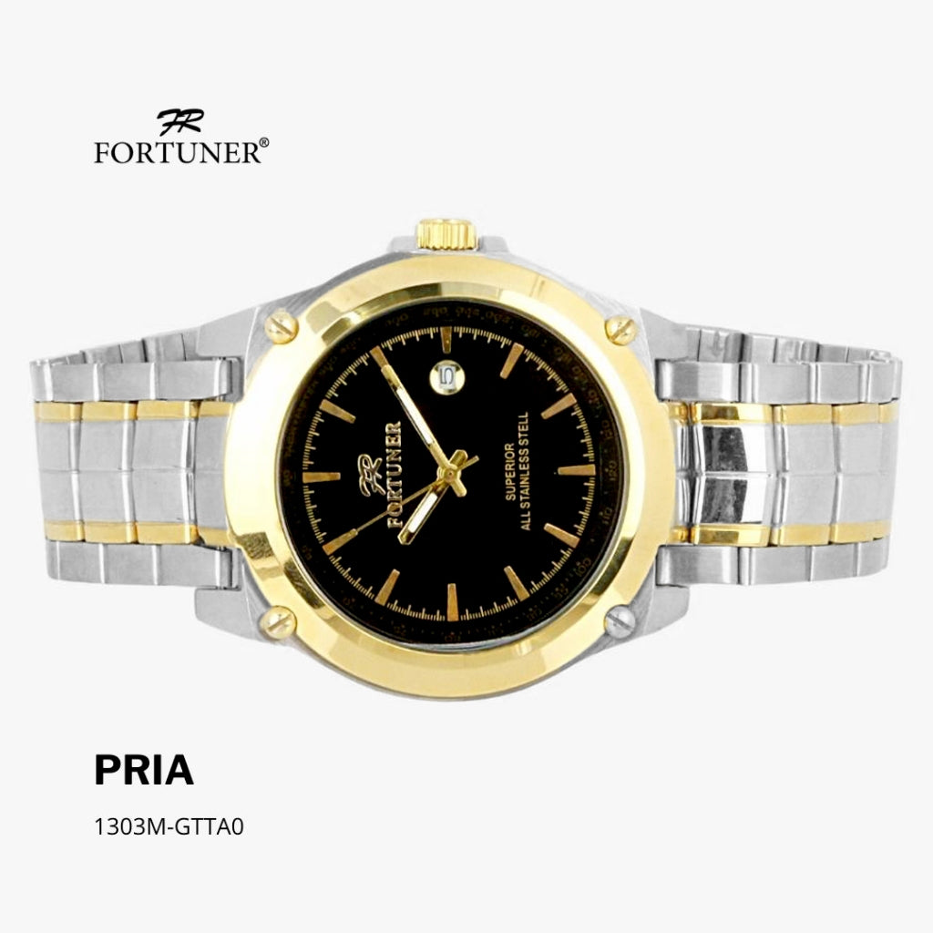 Fortuner Jam Tangan Pria Analog Water Resist Superior All Stainless Tymon