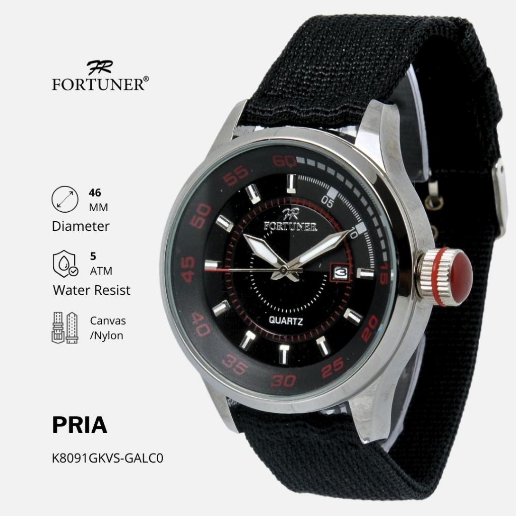 Fortuner Jam Tangan Analog Pria Water Resistant Rubber Tocoma