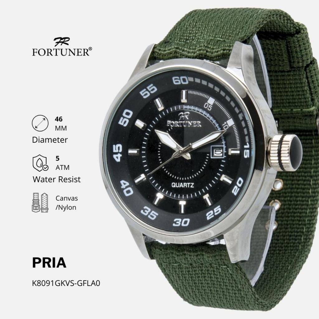 Fortuner Jam Tangan Analog Pria Water Resistant Rubber Tocoma