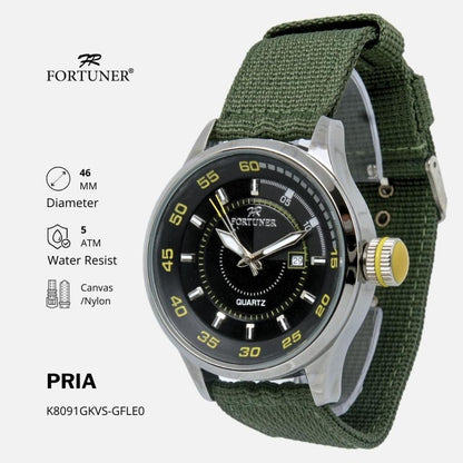 Fortuner Jam Tangan Analog Pria Water Resistant Rubber Tocoma