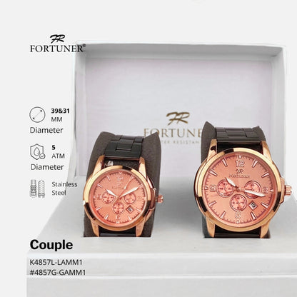 Fortuner Jam Tangan Couple Fashion Edition Analog Tahan Air Jayda