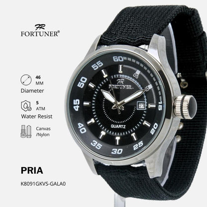 Fortuner Jam Tangan Analog Pria Water Resistant Rubber Tocoma