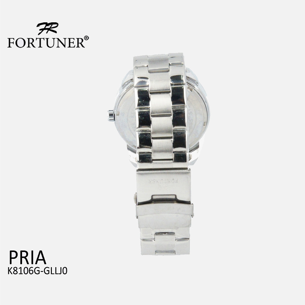 Fortuner Jam Tangan Pria Analog Day-Date Water Resistant Rantai Bonus Dompet dan Box Exclusive Arney