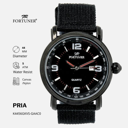 Fortuner Jam Tangan Analog Pria Water Resistant Rantai Hiroshi