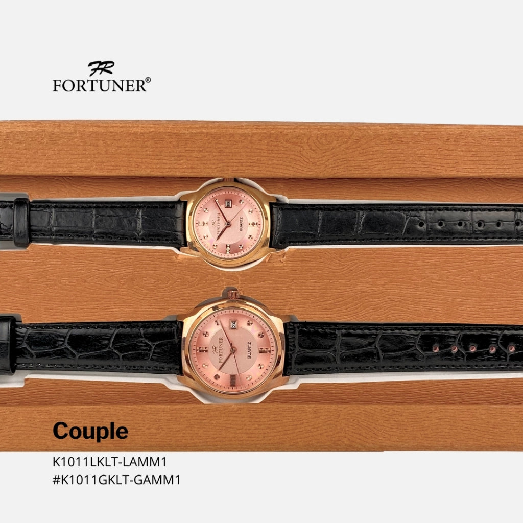 Fortuner Jam Tangan Couple Analog Fashion Classic Tahan Air Cloudy