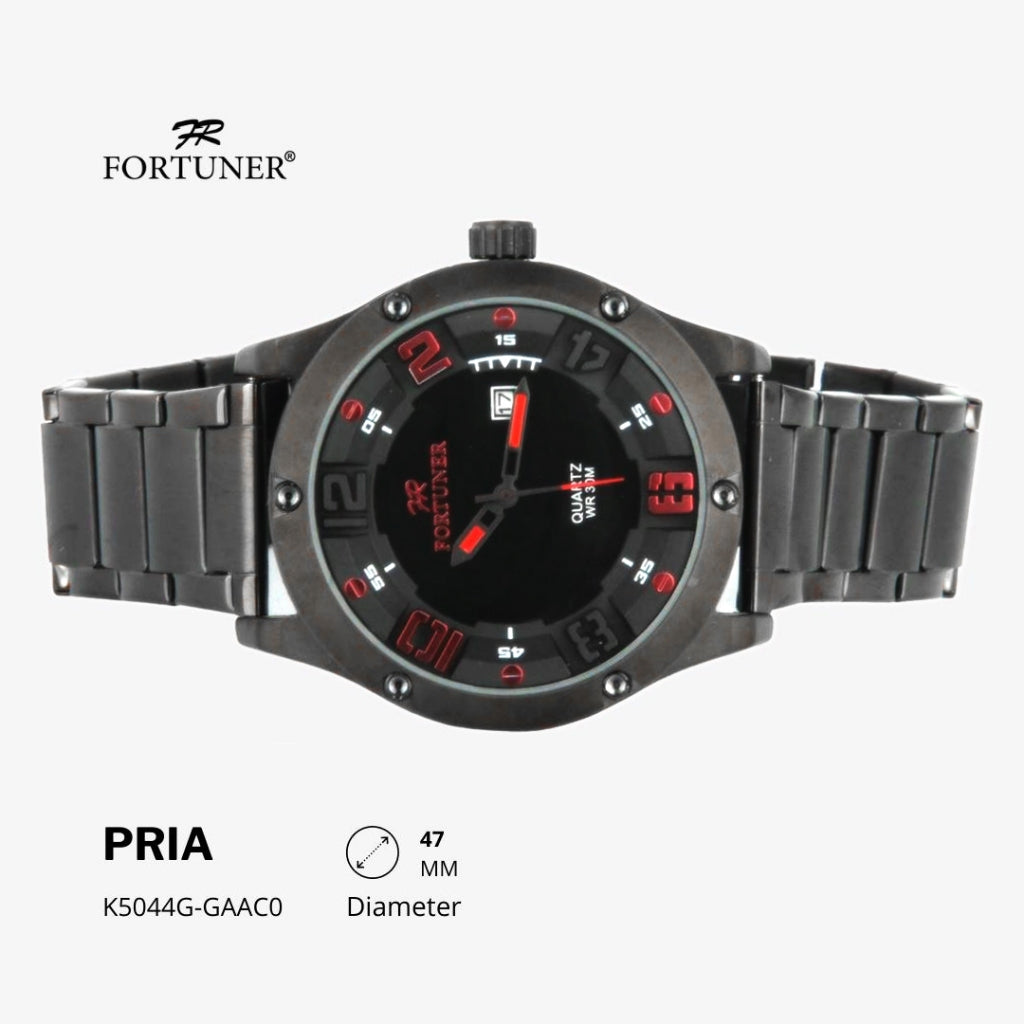 Fortuner Jam Tangan Sports Pria Analog Water Resistant Rantai Haverill