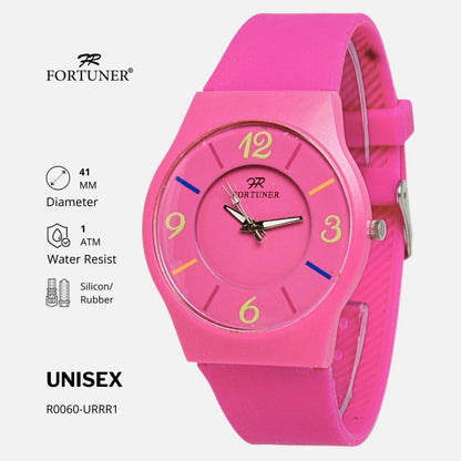 Fortuner Jam Tangan Unisex Pria Wanita Analog Tahan Air Silicon Quetzal