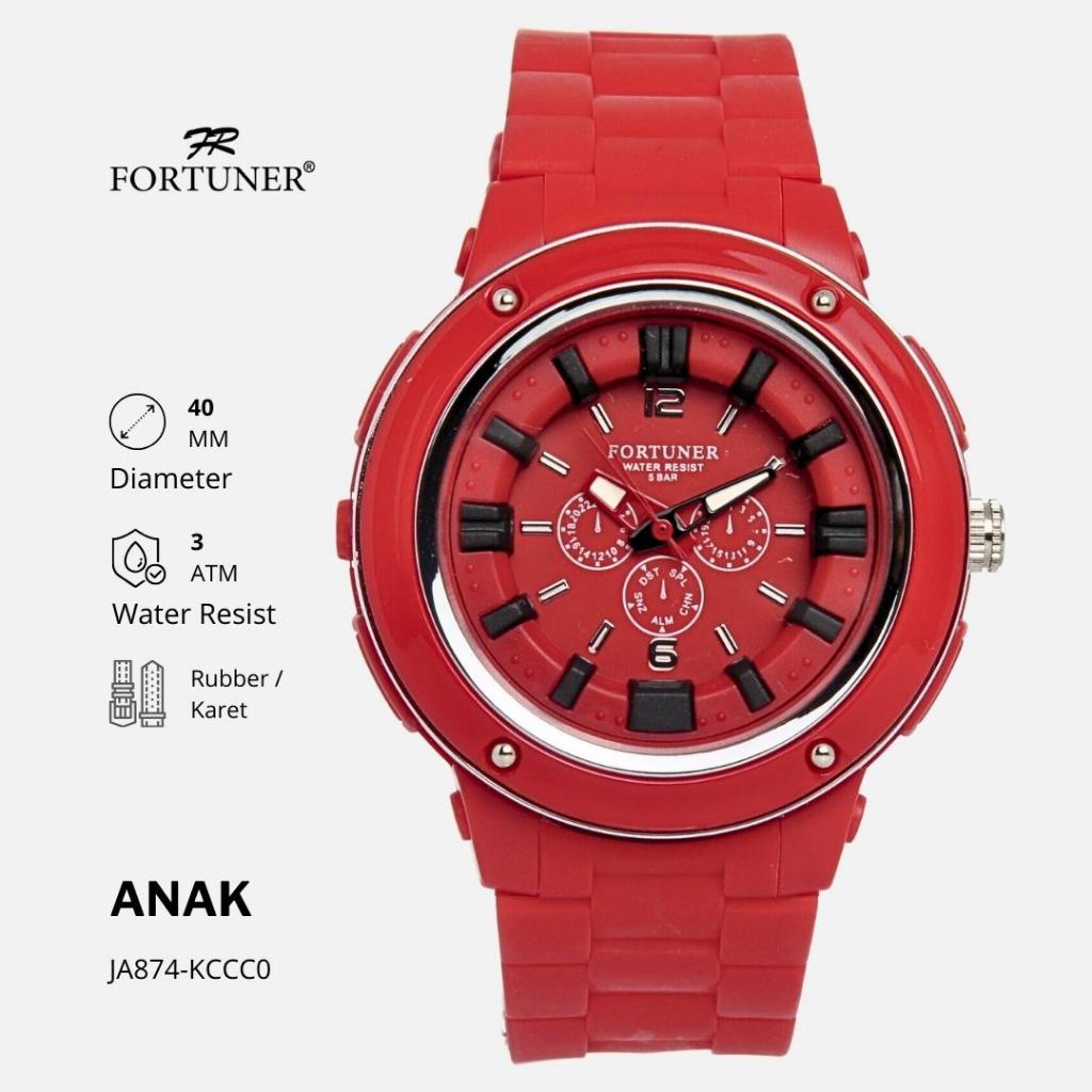 Fortuner Jam Tangan Anak Analog Water Resist Karet Finnegan