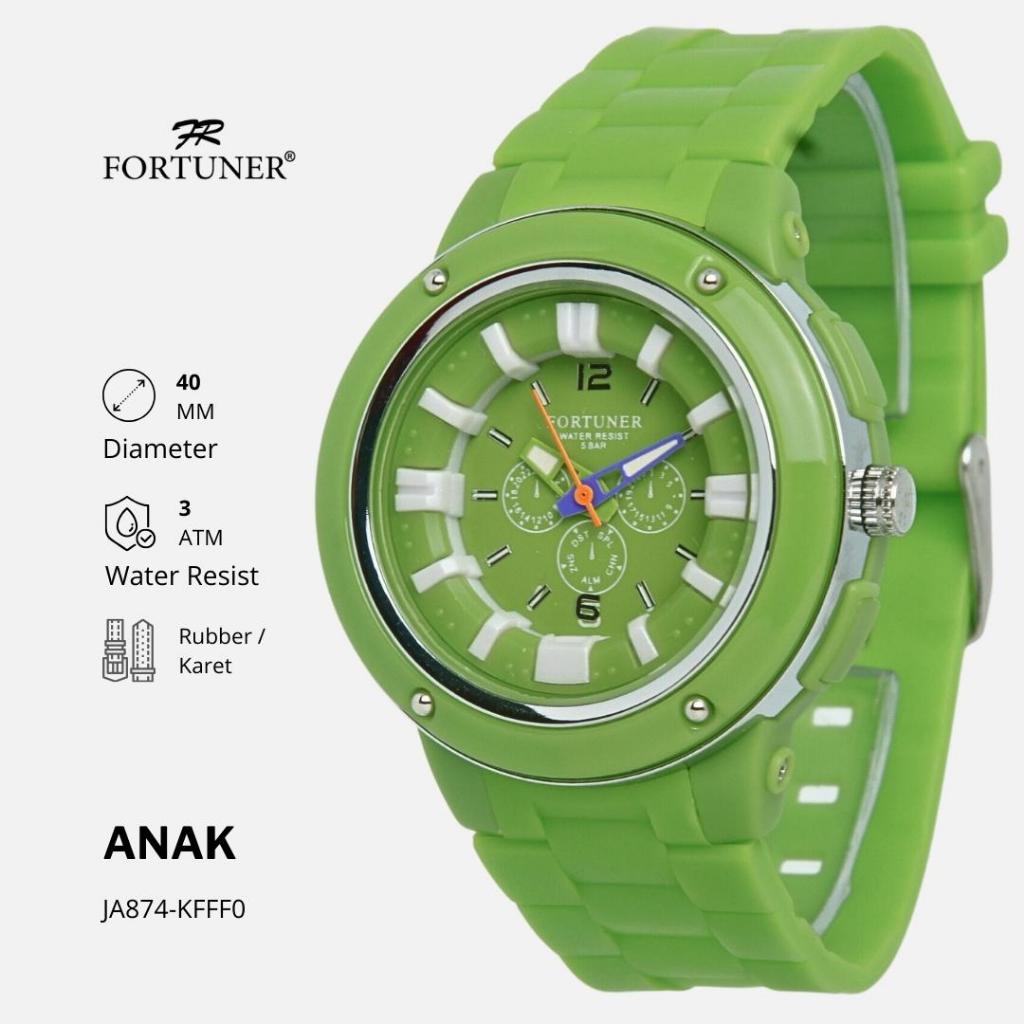 Fortuner Jam Tangan Anak Analog Water Resist Karet Finnegan