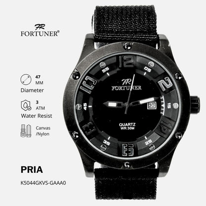 Fortuner Jam Tangan Sports Pria Analog Water Resistant Rantai Haverill